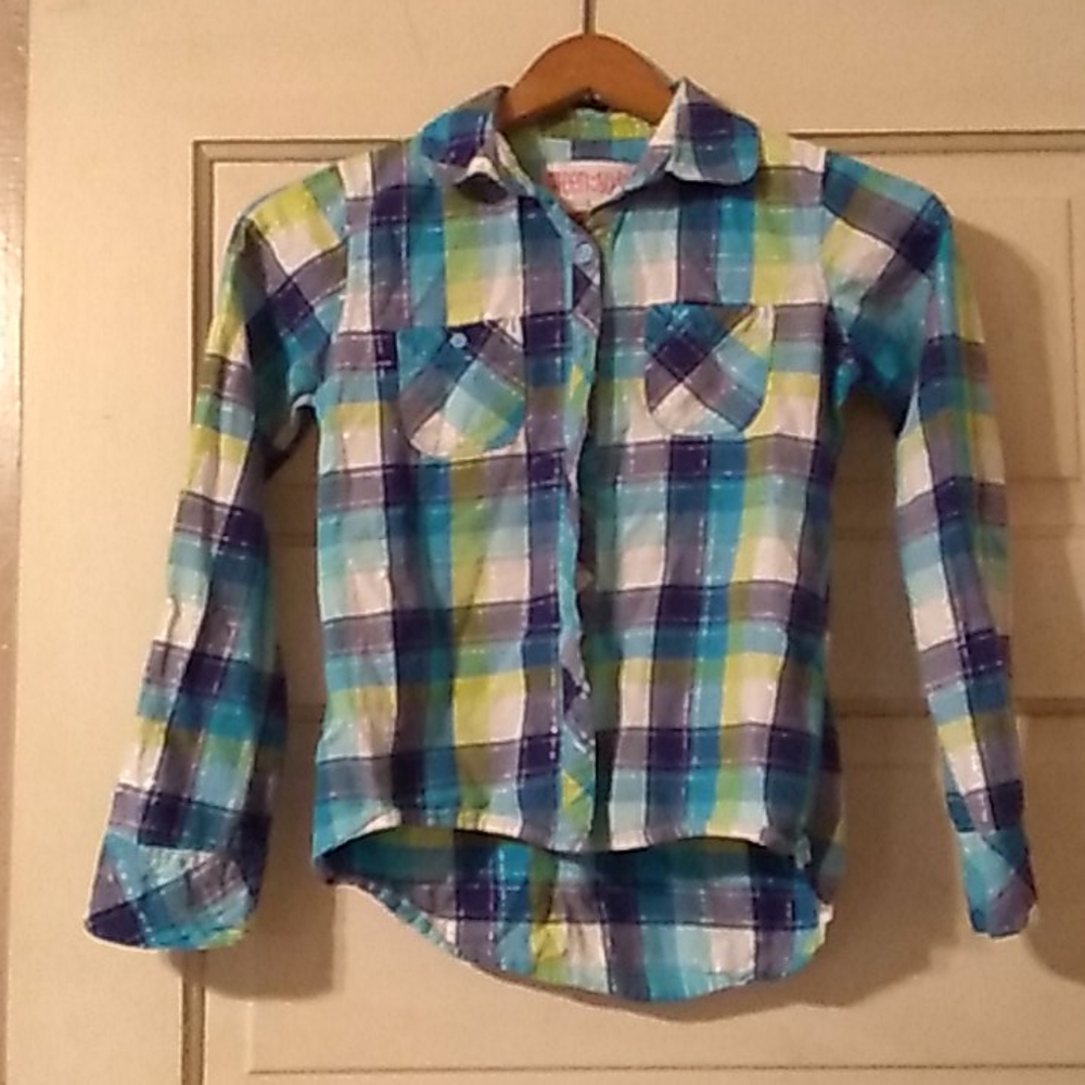 Kids flannel long sleeve shirt